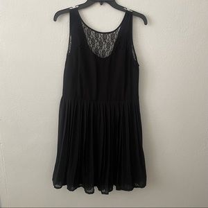 Pinky Black Lace Pleated Tulle Dress Size Large